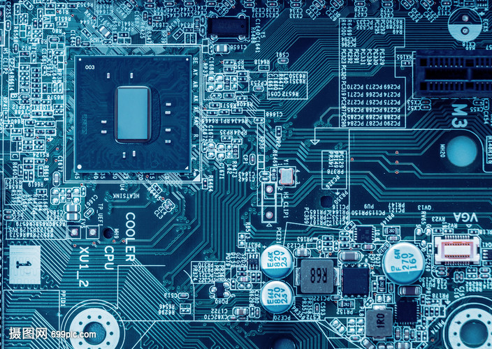 电子芯片科技感概念图